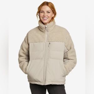 Eddie Bauer Cream Teddy Jacket